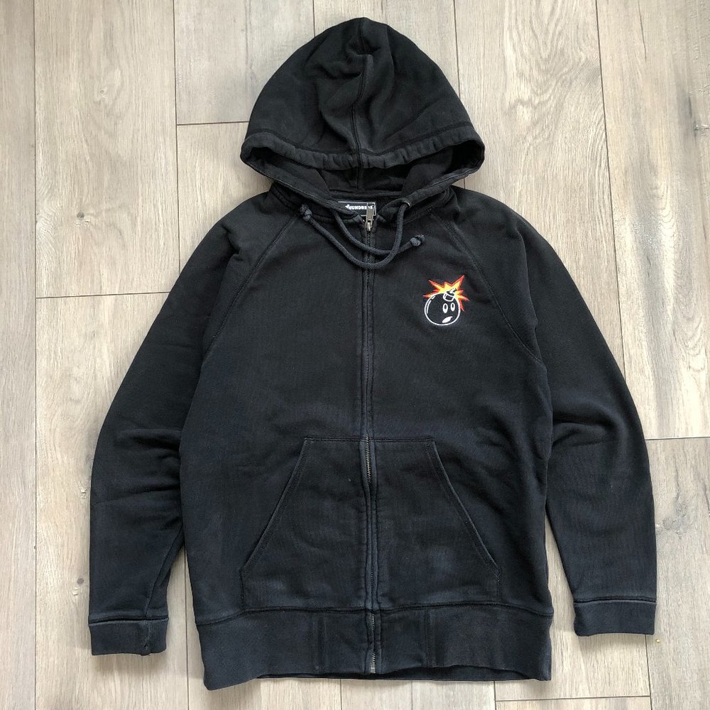 The Hundreds Black Zip-Up Hoodie Size- S